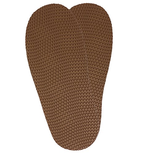 Preisvergleich Produktbild Langlauf® Schuhreparatur Kompaktgummi Langsohle Schuhsohle"Welle" dunkelbraun oder caramell - Sneaker - Huarache - Barfußschuhe (Braun)