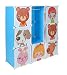 Produktbild ts-ideen Steckregal-System Kinder Kleiderschrank Garderoben Flur Schrank Badschrank Kinderschrank in Blau 114 x 114 cm