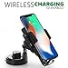 Produktbild Bescita Kfz Fahrzeug Dock Wireless Auto Charger Phone Mount Aufladen Lüftungsschlitze Handy Halterung Armaturenbrett Windscheibe Saugnapf Autohalter für Iphone 8/8 Plus / X