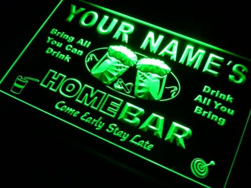 ADVPRO p-tm-g Name Personalized Custom Home Bar Beer Neon Light Sign Green