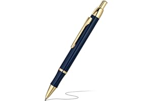 BEILUNER Luxus-Gelschreiber, hochwertiges Schreibgerät, Oberfläche mit echtem Gold überzogen, mit Geschenkbox