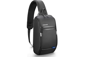 Kingsons Crossbody Bag for Men & Women Small Crossbody Casual Travel Tiny Sport Hiking Cycling Day Bag(Light Blue), Black, Tsa Lock Bag