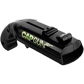 AUGEN Cap Gun Bottle Opener Beer Opener Bottle Cap Gun Shooter Gun Launcher Opener Beer Cap Gun for Home Bar Party (Black)