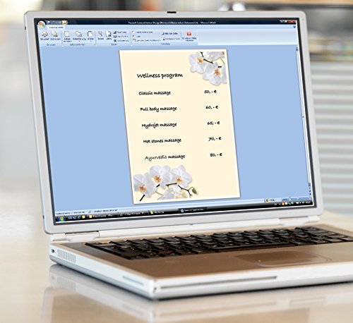 Sigel DP904 Motiv-Papier „White Orchid“, Briefpapier 90 g, DIN A4, 50 Blatt – weitere Motive - 3
