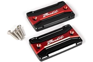 LUTFI Motorrad-Bremsflüssigkeitsbehälter-Deckel, Aluminium, Rot, für SU&ZUKI Bandit 650 GSF S650, Bandit 1250 S, 1200/1200 S Zubehör