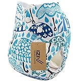 iZiv(TM) Newborn Nappy with 1 Thick Insert Infant Waterproof/Adjustable/Reusable/Washable Pocket Cloth Nappy Fit Babies 0-3 Years(Umbrella)