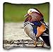 Custom Characteristic ( Animals duck waterfowl mandarin ) Popular 16x16 inch One Side Pizza Rectangle Pillowcase suitable for Twin-bed PC-Green-1199