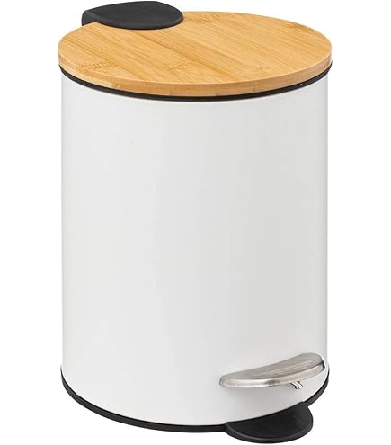 GELCO Design 705030 Poubelle à Pédale, Métal, Carbone, 23 X 17 X 26 Cm