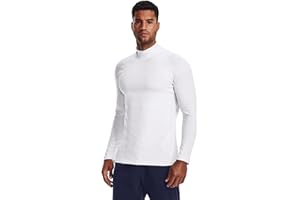 Under Armour Men UA CG Armour Fitted Mock, Warm Base Layer Top for Men, Compression Shirt for Running, Skiing, Winter Cold Weather Fitness Top