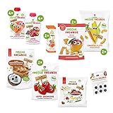 Frecher Familien-Vorratspack/ Reise-Proviant zum Vorteilspreis: Bio Snacks für die ganze Familie im Snack-Paket