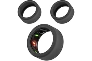 PEUTIER 2pcs Silicone Ring Cover Compatible avec Oura Ring Gen 3, Ronde Étui pour Bague Élastique Protection d'Anneau Accessoires pour l'Entraînement d'Oura Ring