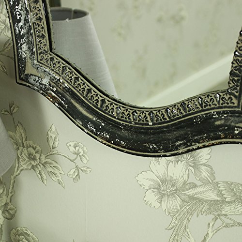 Kunstvolles Vintage grau rose & Band Wandspiegel - 3