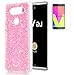 Produktbild LG V20/LG V20 Dual H990DS/H990N(2016) Hülle mit Panzerglas,ISENPENK Ultra Slim Silikon Soft TPU Crystal Clear Transparent Bling Bling Pailletten Glitzer Case,Wasserdicht Shockproof Anti Slip Stoßfest Protection Durchsichtig Handyhülle,Thin Silicon Glitter Shinning Cover Bumper Schutzhülle Tasche für LG V20/LG V20 Dual H990DS/H990N(2016) 5.7Zoll-[rosa]+Panzerglas/Schutzglas/Displayschutzfolie