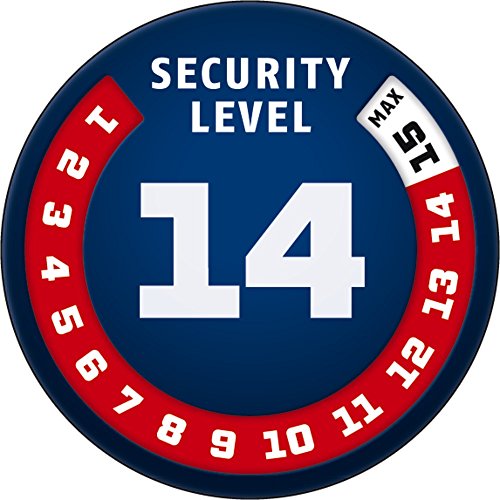 Abus Faltschloss Bordo 6405/110 Black SH mit Halter