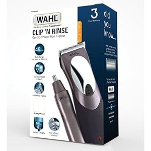 Wahl Clip N Rinse Hair Clipper, Hair Clippers for Men, Head Shaver, Men's Hair Clippers, Nose Trimmers for Men, Cordless… - Image 4