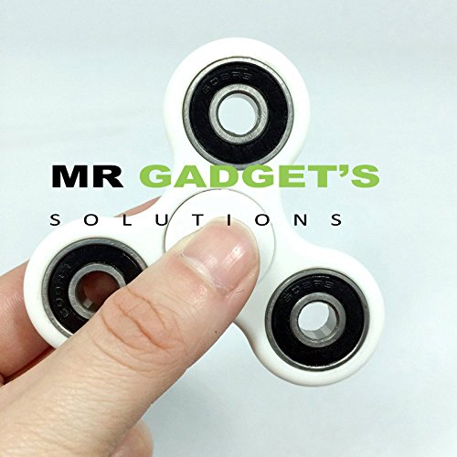 Fidget Hand Spinner Fumble Finger Toy for Stress Relief Anxiety ADHD Autism UK-White Fidget Hand Spinner Fumble Finger Toy for Stress Relief Anxiety ADHD Autism UK-White