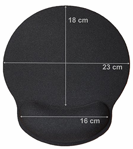 Silent Monsters ergonomisches Komfort Mauspad mit Handauflage aus Gel, schwarz - 5