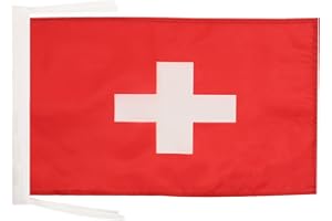 Drapeau Suisse 45x30cm - PAVILLON helvétique 30 x 45 cm haute qualité - AZ FLAG