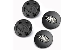 ALIEDA 4 Pezzi Coprimozzi Auto, Cerchi Antipolvere Tappi Centro Ruota Distintivo, Coprimozzi Impermeabili, Accessori Decorazione Esterna, per Land Rover Range Rover LR2 LR3 LR4, 63 Mm