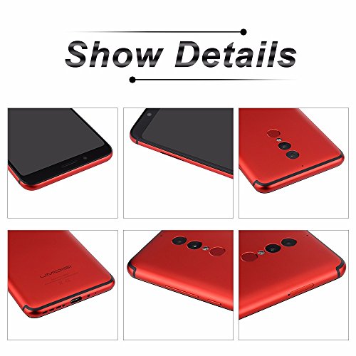 UMIDIGI S2 Smartphone 4G Android 6.0 (Helio P20 Octa Core 2.3GHz, 6.0â€ 18:9 Schermo, 4GB RAM 64GB ROM, 13MP+5MP+5MP Camera, Fingerprint ID, Dual SIM, 5100mAh Batteria, GPS, WiFi) Rosso