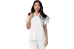 ADAR UNIFORMS Adar Universal Scrubs for Women - Snap Front Scrub Top