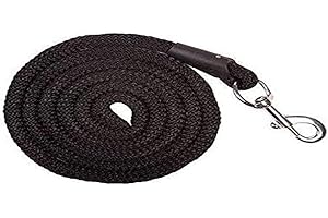 HKM 547055 Strick Aachen mit Karabinerhaken, Länge 180 cm, schwarz