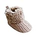 Etosell Newborn Crochet/Knit Fleece Boots Toddler Girl Wool Snow Crib Shoes Booties (S/0-6 Months, Khaki)