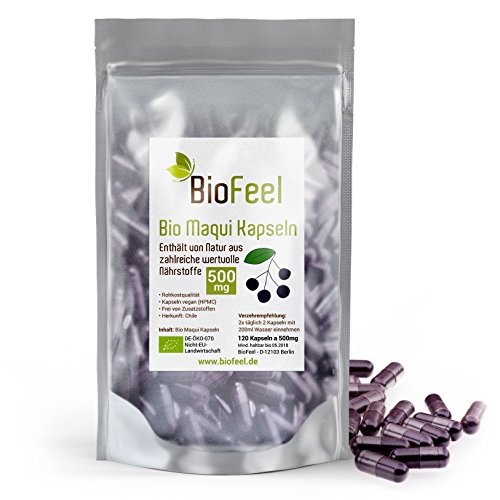 Preisvergleich Produktbild BioFeel - Bio Maqui Kapseln, 120 Stk., 500mg