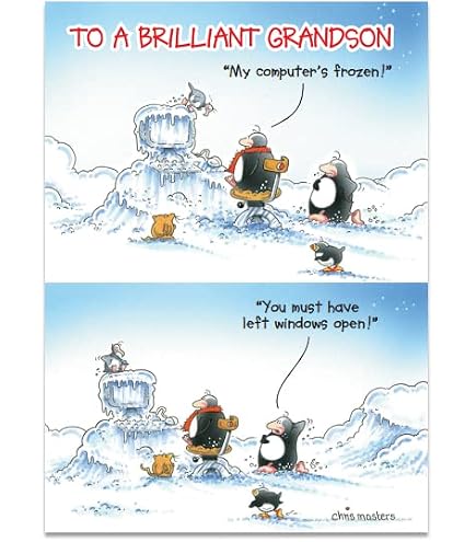 Weihnachtskarte Für Sohn Und Schwiegertochter – Eislauf-Paar Design, 228 X 157 Mm, Mit Umschlag