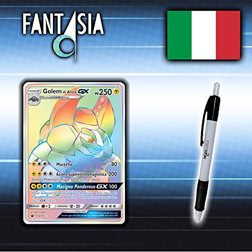 alolan golem gx pokemon card Alolan Golem GX Crimson Invasion 34/111 OC, NM Pokemon Card