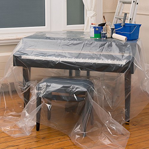 Abdeckplane 2 x 6 m – Stärke 0,1 mm – Malerfolie Schutzplane transparent - 5