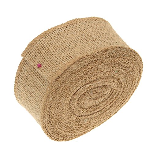 KING DO WAY Jute Wickelstreifen - Jutegewebe Juteband Stoffrolle 5CM X 10M