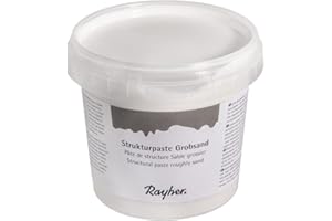Rayher Pâte de structure gros grain, blanc, 1 pot, 500g, modelage, relief, arts créatifs-38934000, Nicht Zutreffend