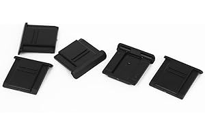 UXCELL Sourcingmap® plastikowa Dgital DSLR Camara osłona na gorące buty portector czarna 5 szt.