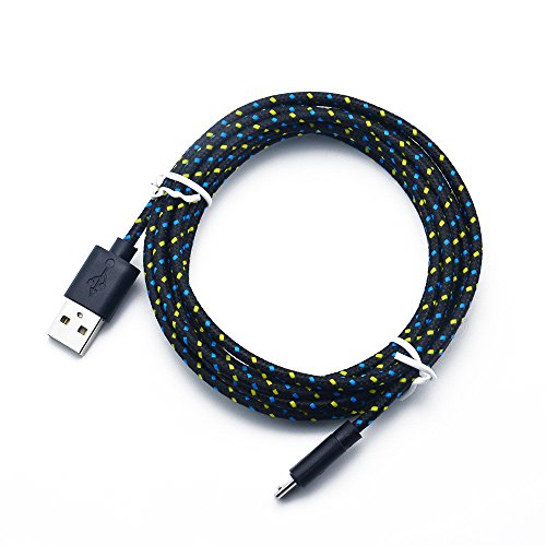 Huihong USB-Kabel Smartphone Ladekabel HanHuihong USB-Kabel Smartphone Ladekabel Hanf Seil Mikro-USB-LadegeräT Sync Datenkabel Schnur FüR Smartphone FüR Samsung, Sony, Moto, Htc, Nokia, Etc Von Huihong (1-3m) (3m, Schwarz)