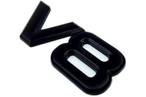 HIGGER 1 Stücke 3D Auto Logo Emblem V8 Metall Aufkleber Abzeichen Karosserie Aufkleber Für Auto