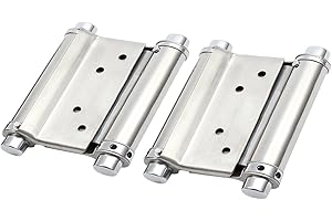 Bohaner Cerniera per porta a pendolo, in acciaio inox, 2 pezzi, 3 pollici, in acciaio inox, capacità di carico 15 kg, per porta a battente, porta del salone, porta del salone, porta del salone, mobili
