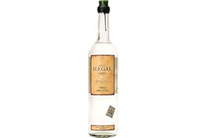Ilegal Joven Mezcal, Unaged and Double-Distilled Spirit Made With 100% Espadin Agave, 40% ABV, 70cl / 700ml