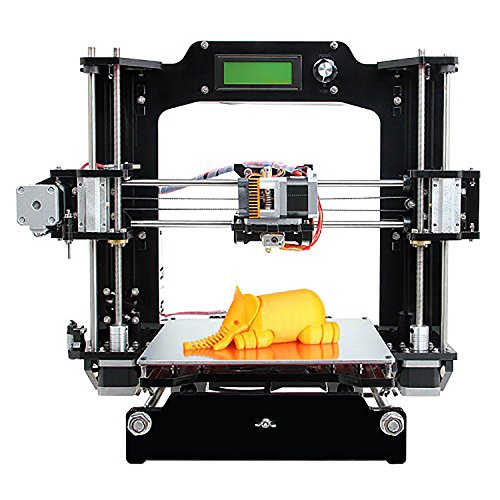 3D Printer,WER Unassembled-3D Printer DIY 3d Printer Full kit for Prusa Mendel I3X piano-black laser-cut acrylic frame