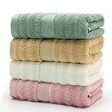 Toallas de mano 4pcs en diferentes colores, fácil de elegir el que más te guste, ideal para los miembros de tu familia. Se ve y se siente muy bien lavado después del lavado. Terry con doble cara para una mayor absorbencia, súper suave al tacto y tacto.