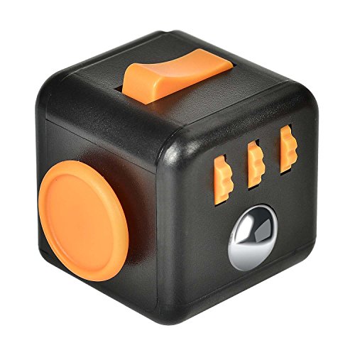 Fidget Cube Relieves Stress And Anxiety for Children and Adults Anxiety Attention Toy Gift (black orange) Fidget Cube Relieves Stress And Anxiety for Children and Adults Anxiety Attention Toy Gift (black orange)