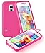 Produktbild Cadorabo - TPU Silikon Schutzhülle (Full Body Rund-um-Schutz auch für das Display) für > Samsung Galaxy S5 MINI / S5 MINI DUOS < in HOT-PINK