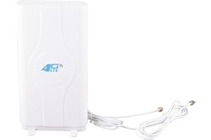 ASHATA 4G LTE Antenne, 4G Hochleistung LTE Antenne 88dBi High Gain Netzwerk Ethernet Verstärker Antenne,TS9/SMA/CRC9 4G LTE Richtantenne Signalverstärker Antenne Weiß(SMA)