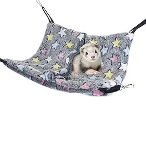 Niteangel Cage Hanging Nap Sack Swing Napping Hammock for Ferret Rat Chinchilla Sugar Glider