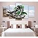 Produktbild mmbj Kunstmalerei modernes Wohnzimmer Poster 5 stücke Motocross Off-Limits öl Bild Home Decoration 40x60cmx2 40x80cnx2 40x100cmx1 Rahmen