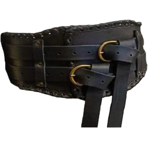 NBEADS Middeleeuwse Viking brede riem, kunstleer pantserriem