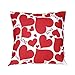 Produktbild NEEDRA Lch Liebe Dich Valentinstag Romantisch Geschenk 45x45 cm Deko-Kissen Geburtstag/Bedrucktes Motiv-Kissen Mit Herzen