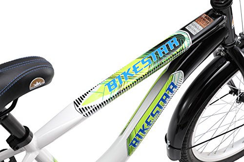 BIKESTAR® Premium Kinderfahrrad für sichere und sorgenfreie Spielfreude ab 6 Jahren ★ 20er Modern Edition ★ Schwarz & Weiss - 7