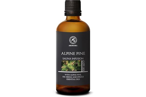 Infusion pour Sauna Pin Alpin 100ml - Huile Essentielle de Pin Alpin & Huile d'Aiguilles de Sapin & Huile d'épicéa - Arôme pour Sauna - Parfum de Conifère - Beauté - Relaxation - Aromathérapie
