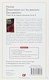 Image de Dissertation sur les passions - Traité de la nature humaine livre II